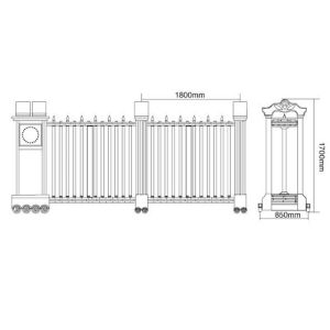 Buy cheap Anti - Theft Remote Control Electric Telescopic Door For Office Building from wholesalers