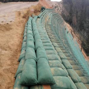 Buy cheap Geotextile Geobag For Road River Bank Embankment Slope Soil Erosion Protection product