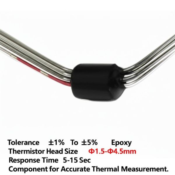 Buy cheap Tolerance ±1% To ±5% Epoxy Thermistor Head Size Φ1.5-Φ4.5mm Response Time 5-15 Sec Component for Accurate Thermal Measurement from wholesalers