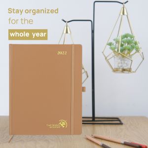 Leatherette PU Student Weekly Planner With 30 Minute Intervals Agenda