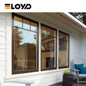 Buy cheap Frosted Privacy Aluminum Fixed Window With Double Clear Tempered Glass from wholesalers