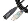 Buy cheap USB To DMX512 Stage Three-core XLR Male Cable Lighting Signal Cable Par Light Beam Mixer Control Cable from wholesalers