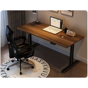 Buy cheap 2 Stage Dual Motor Electric Standing Desk 6ft x 8ft Extra Large Long Brown Italian Style from wholesalers