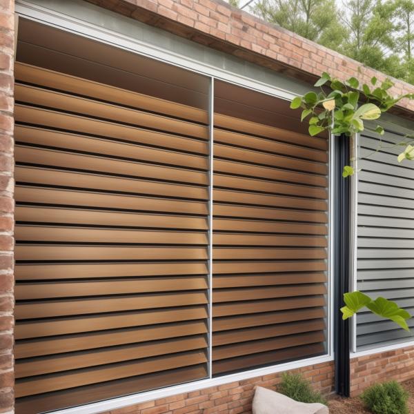Ventilated Aluminium Frame Louver Window / Aluminum Jalousie Windows