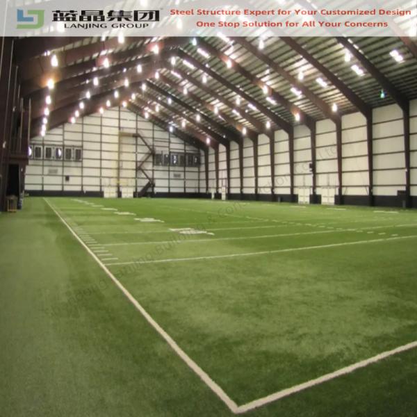 Quality Large Sapce Prefabricated Light Steel Structure Commerical Sport Hall Building Warehouse Workshop Metal Warehouse for sale