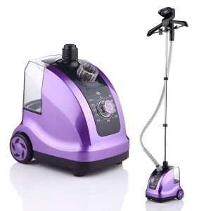Coated Purple Mini Compact Garment Steamer , Industrial Fabric Steamer With