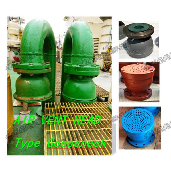 Quality Iron gooseneck type air pipe head flange, gooseneck air cap BS80HT CB/T3594-94 for sale