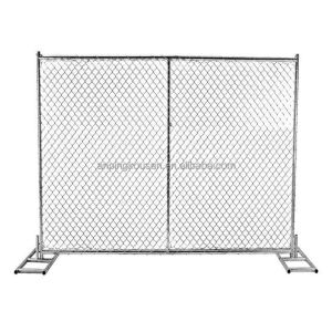 Low Carbon Steel Canada Portable Removable Temporary Fence Panel for Building
