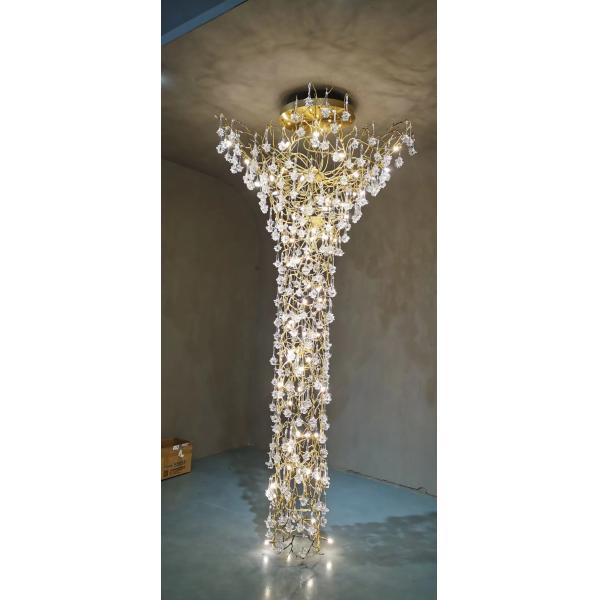 Vertical Ceiling Lights Metal Chandeliers Customized Pendant Lamp 240V G9 ODM
