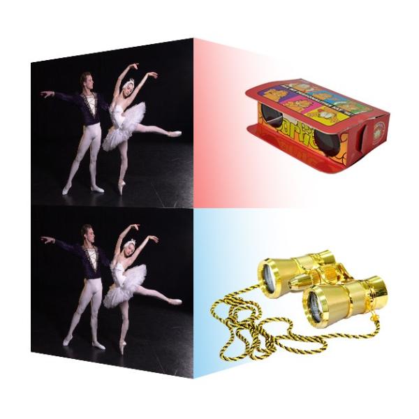 Antique Zoom Binoculars Glasses , Vintage Opera Glasses With Handle