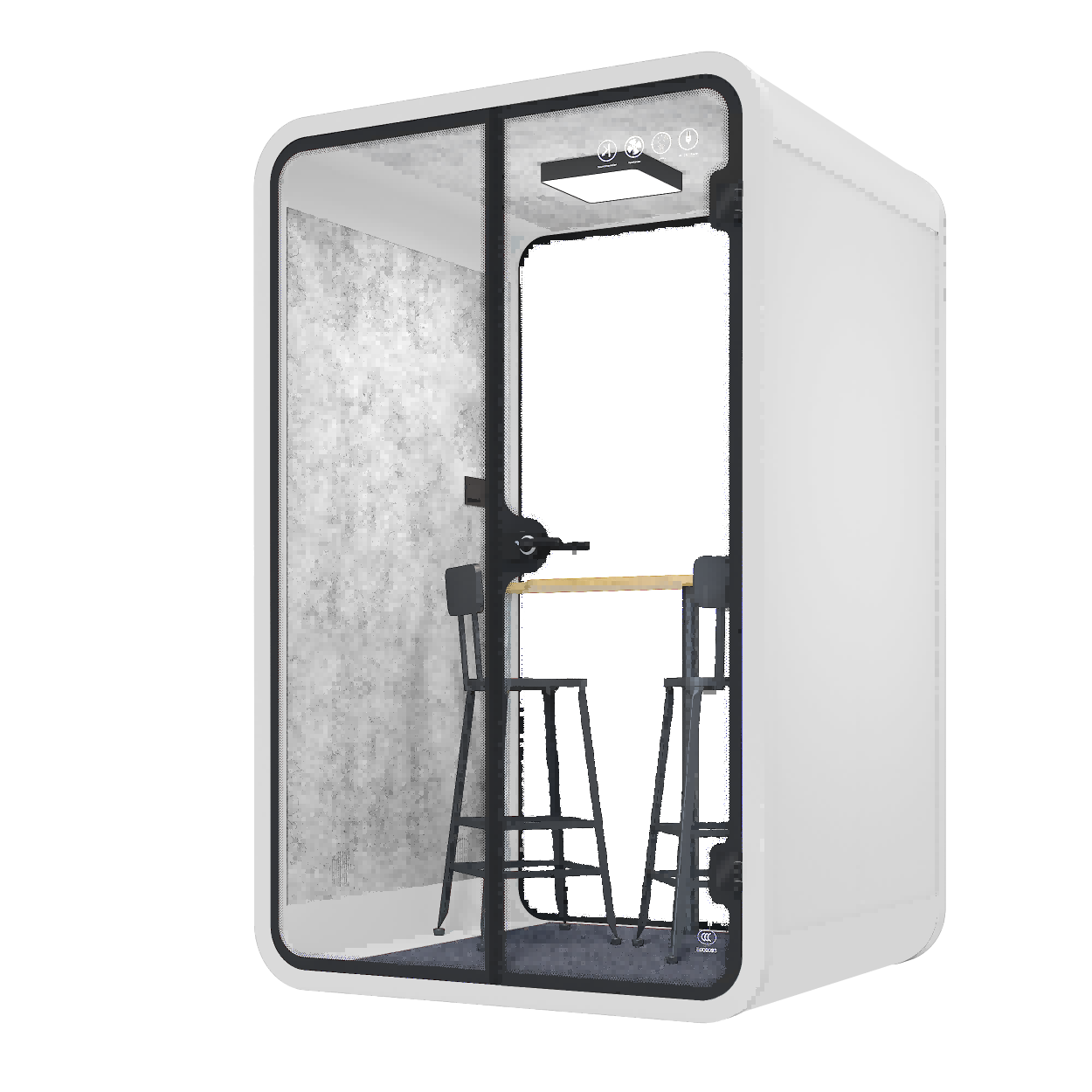 Buy cheap Acoustic Interview Pods White 2 Person Pods With A Stable Anti Slip Base product