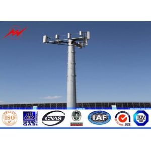 Buy cheap Slip Sleeve Tapered 80ft GSM Mono Pole Tower With Poured Concrete product