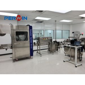 Buy cheap Fuji Touchscreen Delta Servo Motor Level A 100 Class Media Filling Machine With SS304 from wholesalers