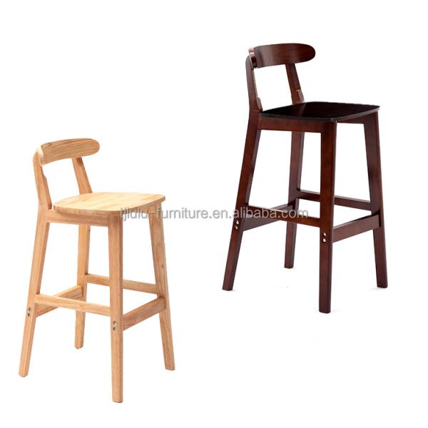 Vintage Style High Chair Bar Stool with Solid Wood Material LL-C34