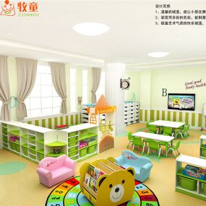 Buy cheap Pre school furniture sets daycare kids wooden table and chairs for classroom product