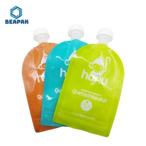 Buy cheap Sauce Yogurt Pureed Food Stand Up Reusable Spout Pouches from wholesalers
