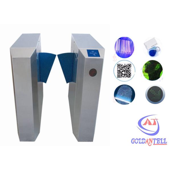 Buy cheap Pedestrian waist height turnstiles remote controls wireless alarm system from wholesalers