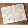 Buy cheap 160 Pages Bullet Journal Notebook / Dotted Page Journal PU Leather Cover Material from wholesalers