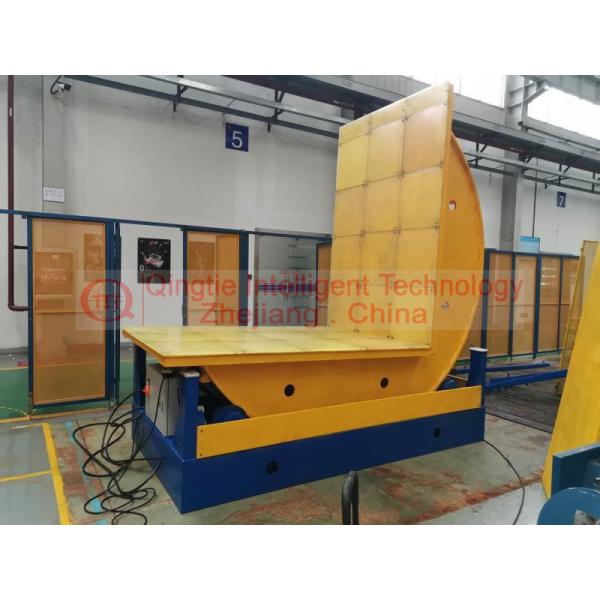 Quality 90 Degree Steel Coil Upender , High Safety Turnover Press Machine for sale