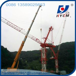 Buy cheap 6ton 25m jib QTD2520 Luffing Overhead Tower Crane from wholesalers