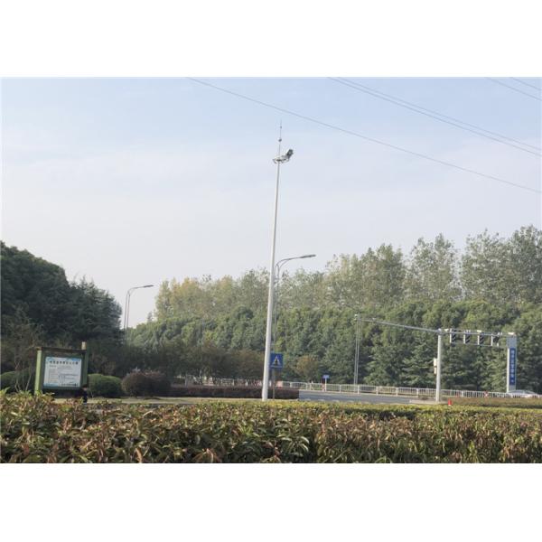 Quality SS400 Hot Dip Galvanized Conical Shaped Overhead Line Pole for sale