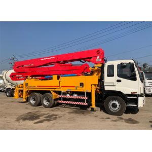 Buy cheap Putzmeister Used Truck Mounted Concrete Pump Remote Control Hydraulic Folding from wholesalers