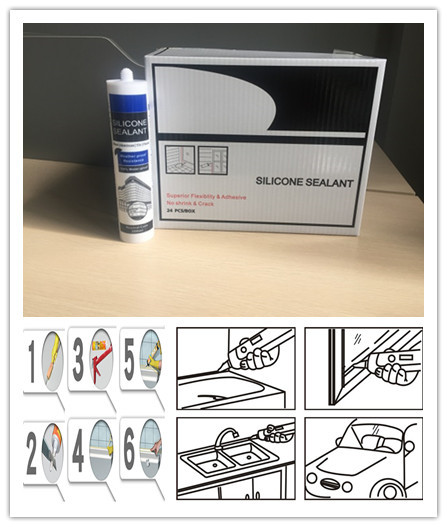 Quality Fast Drying Antifungal Silicone Sealant Transparent Silicone Seal Sealant for sale