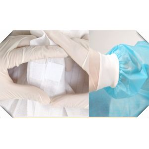 Buy cheap Light Weight Anti Pull Disposable Isolation Gowns Regular 20 - 40gsm Non Woven Material from wholesalers
