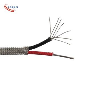 Type K /J /E /N /T Thermocouple Cable 2*16AWG 2*20AWG 2*24AWG In Fiberglass With