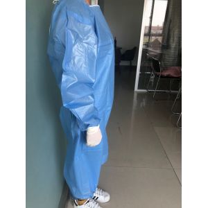 Eco Friendly Disposable Isolation Gown Non Woven Fabric Material
