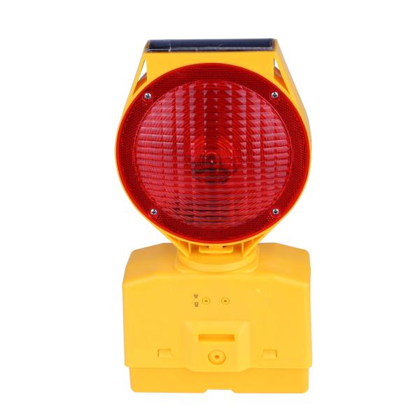Buy cheap Plastic ABS Barricade Flasher Lights Red Solar 1000MAH Monocrystalline Silicon from wholesalers