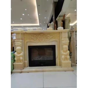 Buy cheap Customized Decorative Onyx Stone Marble Fireplace Surround from wholesalers