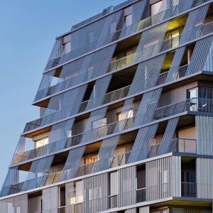 Prefab Aluminium Curtain Wall Decoiling Metal Stud Curtain Wall Framing