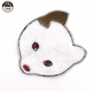 Buy cheap White Fox Custom Chenille Patches Small Animal Handmade Embroidery Technics from wholesalers