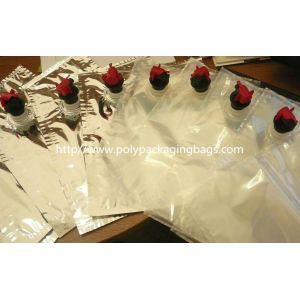 Buy cheap Plastic Flexible Packaging Reusable Bag In Box With Spout , Silver BIB Bags For Wine Juice from wholesalers