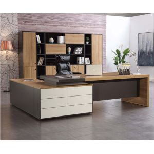 Buy cheap MDF Aluminum E1 Panel Executive Manager Table Anti Scrape from wholesalers