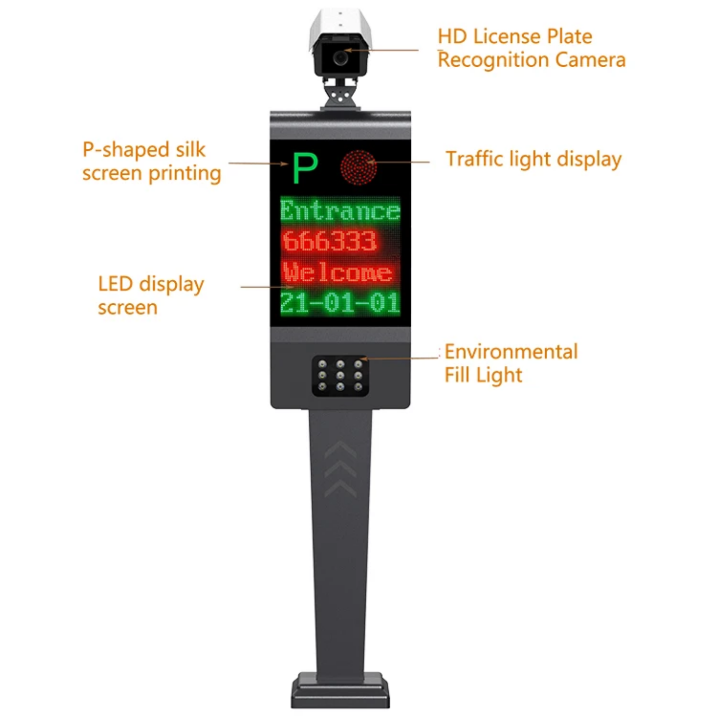 Buy cheap Parking barrier gate License plate recognition system Parking access control product