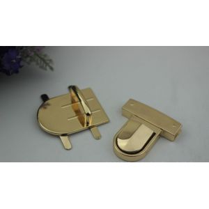 New product high end plating zinc alloy metal push press locks for handbag