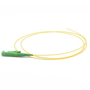 0.9mm Simplex Fiber Optic Pigtail E2000 APC Singlemode Jumper LSZH PVC