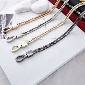 Metal Hardware Chain flat chain non-fading metal shoulder strap bag chain strap