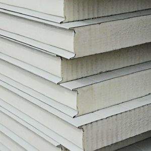 Buy cheap 50mm Fire Retardant PU Sandwich Panels With Polyurethane Foam from wholesalers