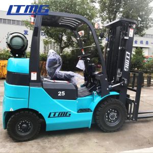 China 4.5 M Triplex Mast Gasoline Forklift Truck Material Loading Equipment 2.5 Ton on sale