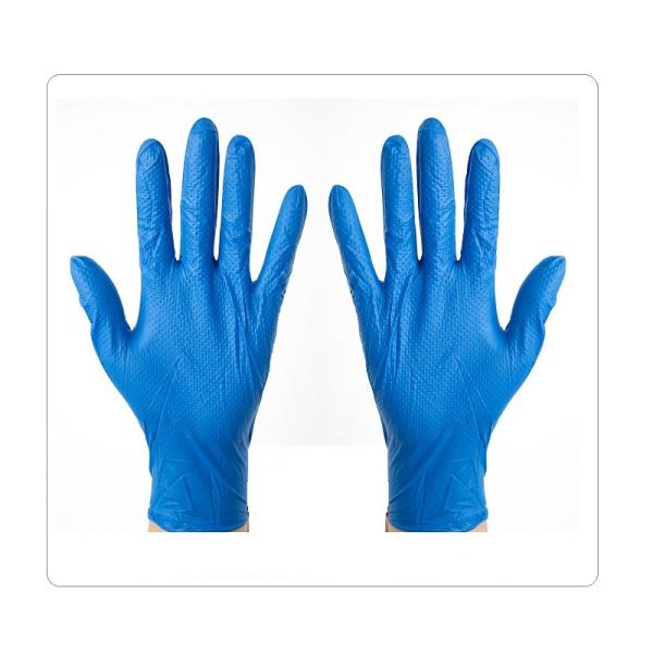 Quality Gardening Blue Nitrile Disposable Work Gloves With High Flexibility for sale