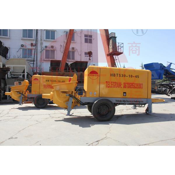 Buy cheap Ready Mix Electric Concrete Pump With Mixer Movable Automatic Unloading from wholesalers