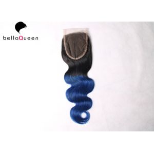 Buy cheap Two Three Tone hair Lace Closure Human Hair Weave Closure 1B / Blue product
