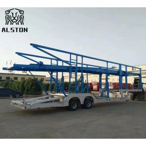 Two Axle Design Hydraulic Retractable Vehicle Transport Semi Trailer For Export