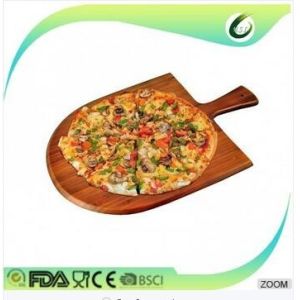 Buy cheap bamboo round pizza cutting board for party wooden pizza board with high quality product