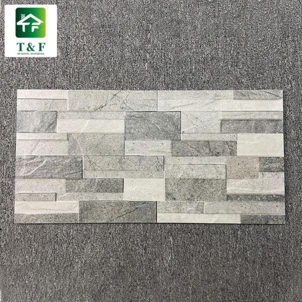 Quality OEM Ceramic Plaid Floor Tiles 10mm Thickness Irregular Surface for sale