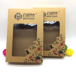 Buy cheap UV Varnish Kraft Paper Underwear Packaging Box With Window from wholesalers