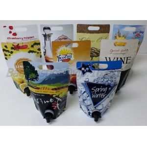 Standing Tap Aluminum Foil Bag In Box For Juice Cod Bags, Fish Fillet, Bag Box,